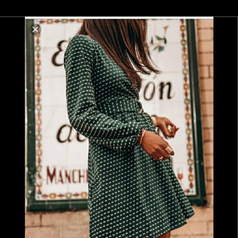 Anthro Maeve Malta Print Wrap Dress Size Medium